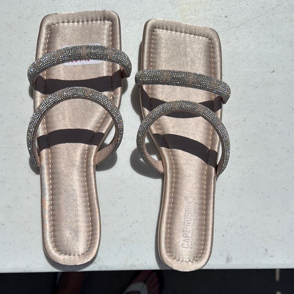 Cape Robbin Women's Rose Gold Sandals